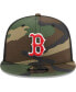 ფოტო #4 პროდუქტის Men's Camo Boston Red Sox Woodland Camo Trucker 9FIFTY Snapback Hat