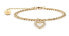 Beautiful gold-plated Arctic Symphony heart pendant bracelet 650-27-190