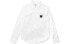 Фото #2 товара Рубашка мужская CDG Play с вышивкой сердца белая