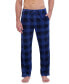 Men's Ultimate Ultra Soft Plaid Brushed Fleece Pajama Pants Синий, XL - фото #1