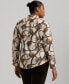 Plus Size Printed Long-Sleeve Shirt