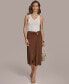 ფოტო #4 პროდუქტის Donna Karan Women's Textured Midi Skirt