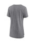 Фото #2 товара Women's Heathered Gray Philadelphia Eagles Drop Back Modern T-shirt