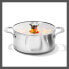 OXO 5qt Mira Tri-Ply Stainless Steel Casserole with Lid Silver