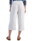 Women's Gauze Cropped Pull-On Pants, Created for Macy's