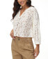 ფოტო #4 პროდუქტის Women's Cropped Lace Peasant Top