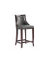 Фото #1 товара Emperor 19" L Beech Wood Faux Leather Upholstered Barstool