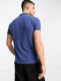 Polo Ralph Lauren icon logo slim fit pique polo in mid blue