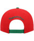 Фото #5 товара Men's Red and Green Milwaukee Bucks Hardwood Classics Snapback Hat