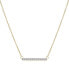 ფოტო #3 პროდუქტის Diamond Bar Pendant Necklace (1/6 ct. t.w.) in 14k White Gold or 14K Yellow Gold, 18" + 2" extender, Created for Macy's