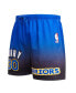 Фото #4 товара Men's Stephen Curry Royal, Black Golden State Warriors Ombre Name and Number Shorts