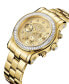 ფოტო #6 პროდუქტის Women's Laurel Diamond (1/10 ct.t.w.) 18k Gold Plated Stainless Steel Watch