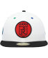 Фото #5 товара Men's White, Black Kansas City Royals Primary Eye 59FIFTY Fitted Hat