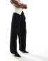 Фото #2 товара ASOS DESIGN wide leg tailored trousers in black