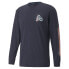 Puma Cloud9 X Esports Crew Neck Long Sleeve T-Shirt Mens Blue Casual Tops 536676