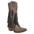 Roper Rickrack Embroidery Fringe Snip Toe Cowboy Womens Brown Casual Boots 09-0