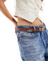 Фото #4 товара ASOS DESIGN waist and hip jeans western belt in tan