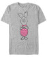 Men's Basic Sketch Piglet Short Sleeve T-Shirt