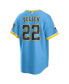 ფოტო #4 პროდუქტის Men's Christian Yelich Powder Blue Milwaukee Brewers City Connect Replica Player Jersey