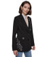 Фото #15 товара Women's Embellished Button-Front Blazer