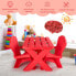Фото #6 товара Детский стол и стулья из пластика costway Kindersitzgruppe 3-teilig