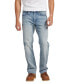 Фото #1 товара Men's Zac Relaxed Fit Straight Leg Jeans