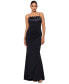 Фото #1 товара Women's Satin-Trim Ruched Gown