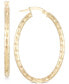 Фото #1 товара Серьги Italian Gold Oval Hoop