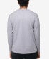 Men's Soft Stretch V-Neck Long Sleeve T-shirt Серое облако, S - фото #2