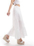 Фото #5 товара Hollister tiered maxi skirt in white