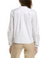 Фото #2 товара Lafayette 148 New York Band Collar Top Women's White Xs