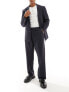 Фото #1 товара Selected Homme wide leg suit trouser in navy