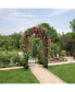 Фото #5 товара Garden Arch Arbor Trellis with Gate 7.5 ft Patio Archway Pergola for Wedding