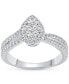 ფოტო #11 პროდუქტის Diamond Pear-Shaped Cluster Bridal Set (1 ct. t.w.) in 14k Gold