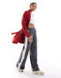 Фото #2 товара Threadbare tie front shawl collar cardigan in red