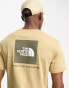 Фото #1 товара The North Face Redbox back print t-shirt in beige