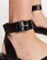 Фото #4 товара Only cross front buckle sandals in black