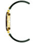 ფოტო #2 პროდუქტის Women's Three-Hand Quartz Green and Burgundy Resin with Gold-Tone Alloy Accents Bangle Watch, 34mm