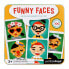 Фото #1 товара PETIT COLLAGE Funny Faces On-The-Go Magnetic Play Set