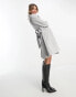 Forever New formal wrap short coat in light grey