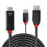 Фото #1 товара Lindy 41499 - 2 m - HDMI + USB Type-A - DisplayPort - Male - Male - Straight