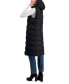 Фото #2 товара Women's Hooded Sleeveless Long Puffer Vest
