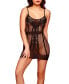 Фото #1 товара Women's Credence Knit Chemise with Lines and Lace Pattern