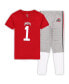 Preschool Boys and Girls Scarlet Ohio State Buckeyes Football Pajama Set