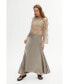 ფოტო #4 პროდუქტის Women's Asymmetrical Long Skirt