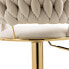 Barhocker FlowerDiana (2er Set) Beige / Gold - фото #15