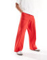 Фото #4 товара ASOS DESIGN smart loose fit trousers in red