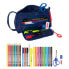 SAFTA Filling Pocket Spider-Man Neon Pencil Case