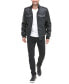Фото #4 товара Men's Sherpa Lined Faux Leather Aviator Bomber