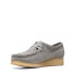 Фото #7 товара Clarks Wallabee 26169921 Womens Gray Leather Oxfords & Lace Ups Casual Shoes